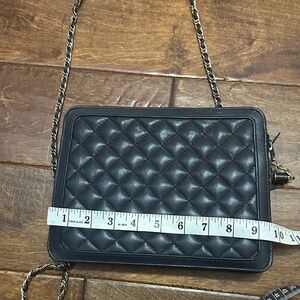 Talbots Vintage Black Quilted Crossbody Bag